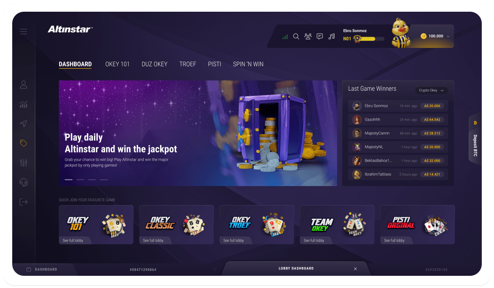 Favori oyununu keşfet ve seçmeye başla